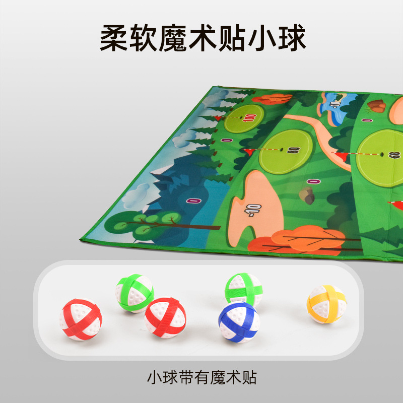 Juego de estera de golf para niños juguetes interacción padre-hijo portátil niños juguetes competitivos al aire libre de interior