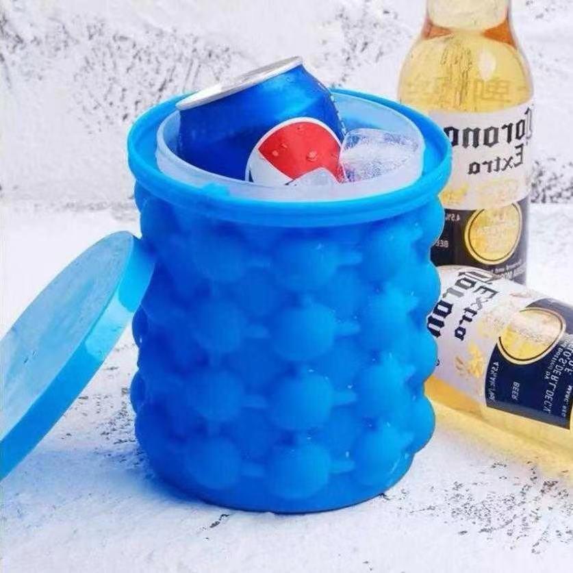 Amazon Ice Cube Bucket Silicone Ice Bucket Ice Maker Large Ice Bucket Ice Cup Outdoor Picnic Ice Cube Maker Wholesale