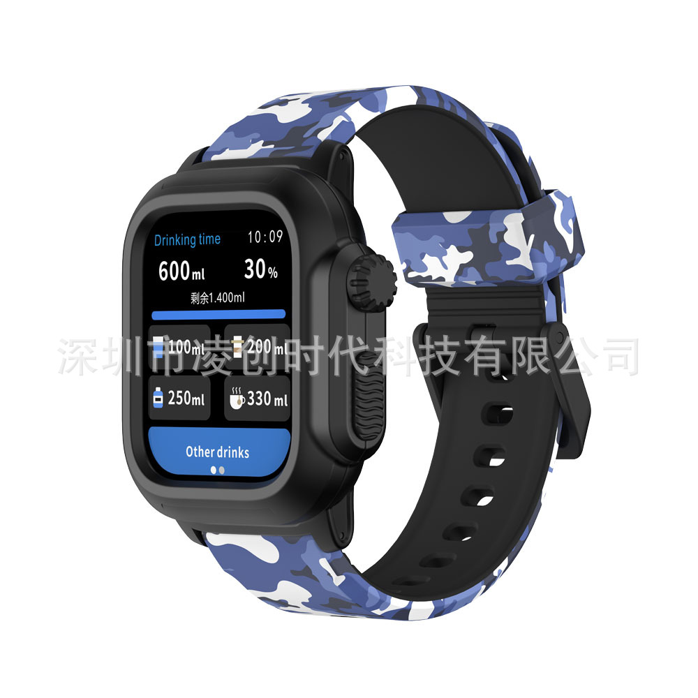 Adecuado para Apple iwatch protección Shell Apple watch87654se Correa silicona integrado impermeable natación