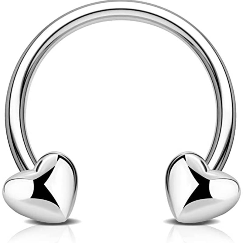 Pointed titanium steel lip stud product view