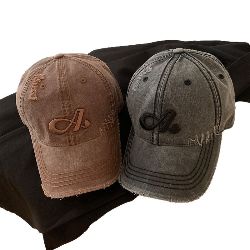 American agujero gorra de béisbol mujer japonesa vaquero retro gorra ancha gorra gor