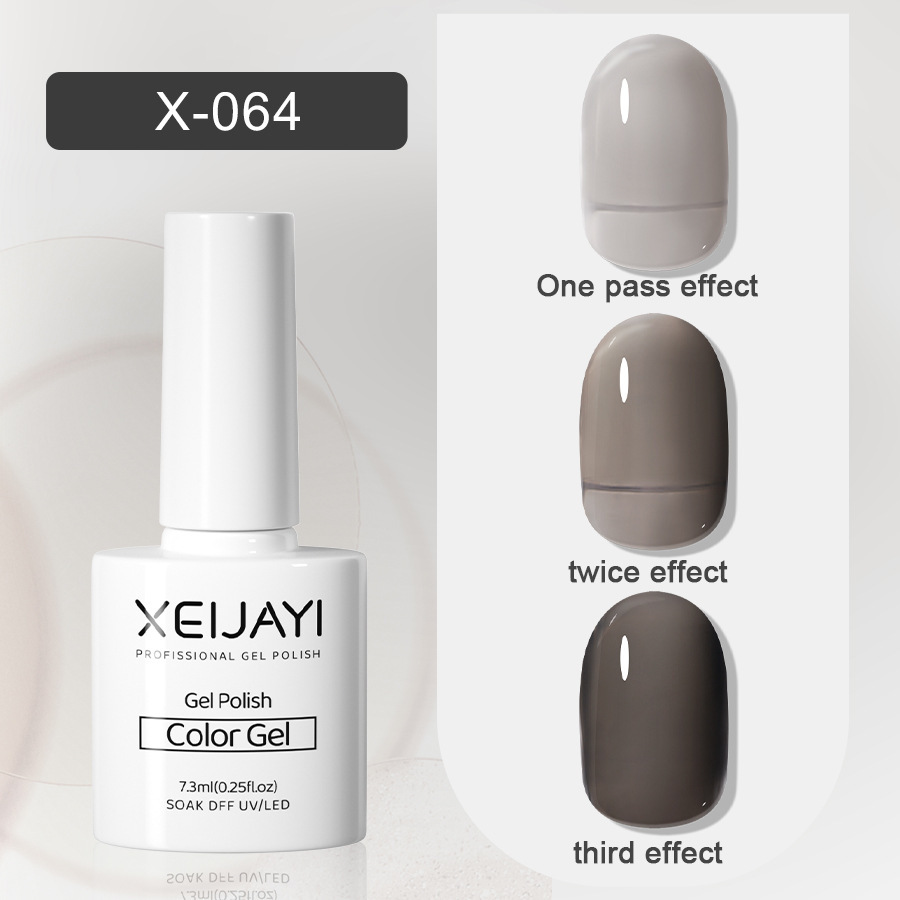 Nail Polish glue nude color ice transparent glue New Internet celebrity popular color jelly transparent black nail phototherapy glue for nail salon