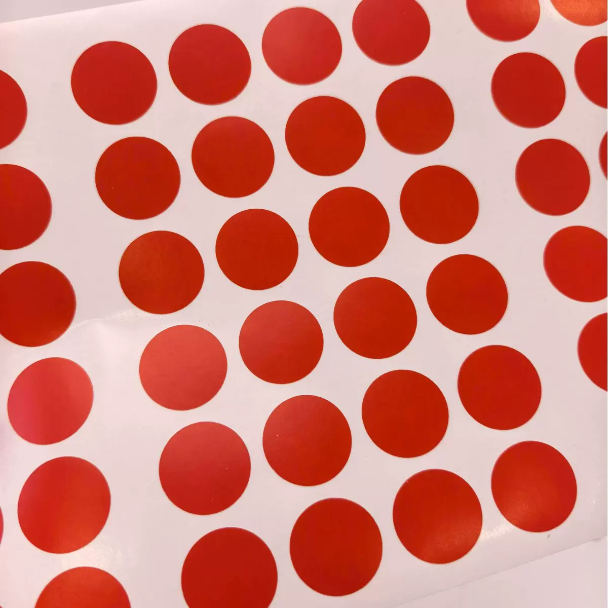 红色圆点贴纸直径19mm手写不干胶标记标识记号贴圆形标签厂家批发