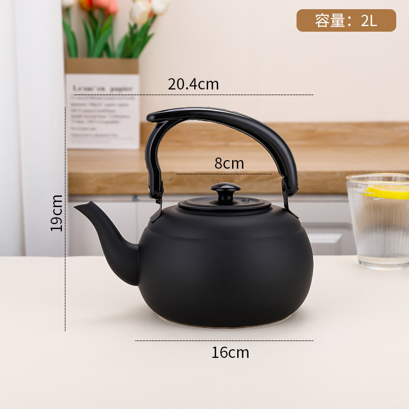 홍콩식 찻주전자 블랙-2L