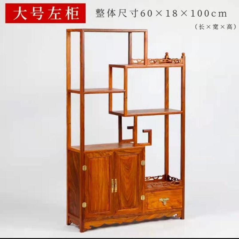 花梨木博古架实木中式茶室茶具置物架茶叶架子红木茶柜茶壶展示架|undefined