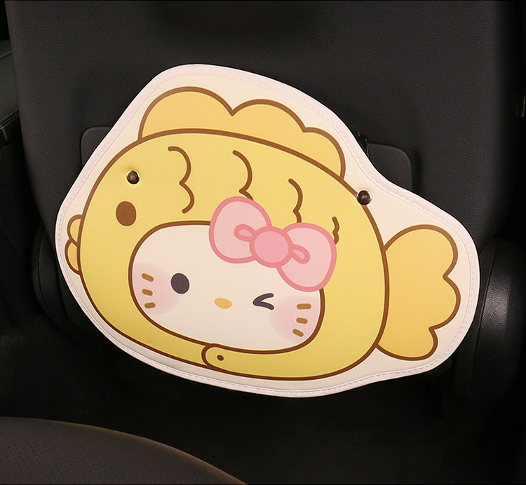 Taiyaki Car Anti-Kick Pad Universal Rear Seat Back Anti-Dirty Protective Pad Kidsren's Car Rear Seat Anti-Kick Pad