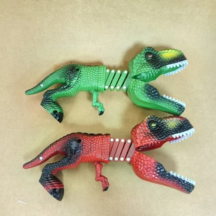 2025 Cross-Border Hot Model Export Telescopic Dinosaur Spring Model Click Dinosaur May Day Kidsren's Toys to Amuse Toddlers