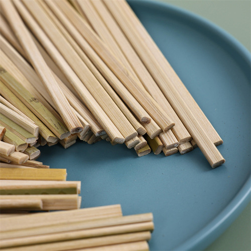 Flat skewers, wide flat green leather bamboo skewers, mutton skewers, flat skewers, barbecue spicy hot iron cannon skewers, barbecue needle Lin Yan