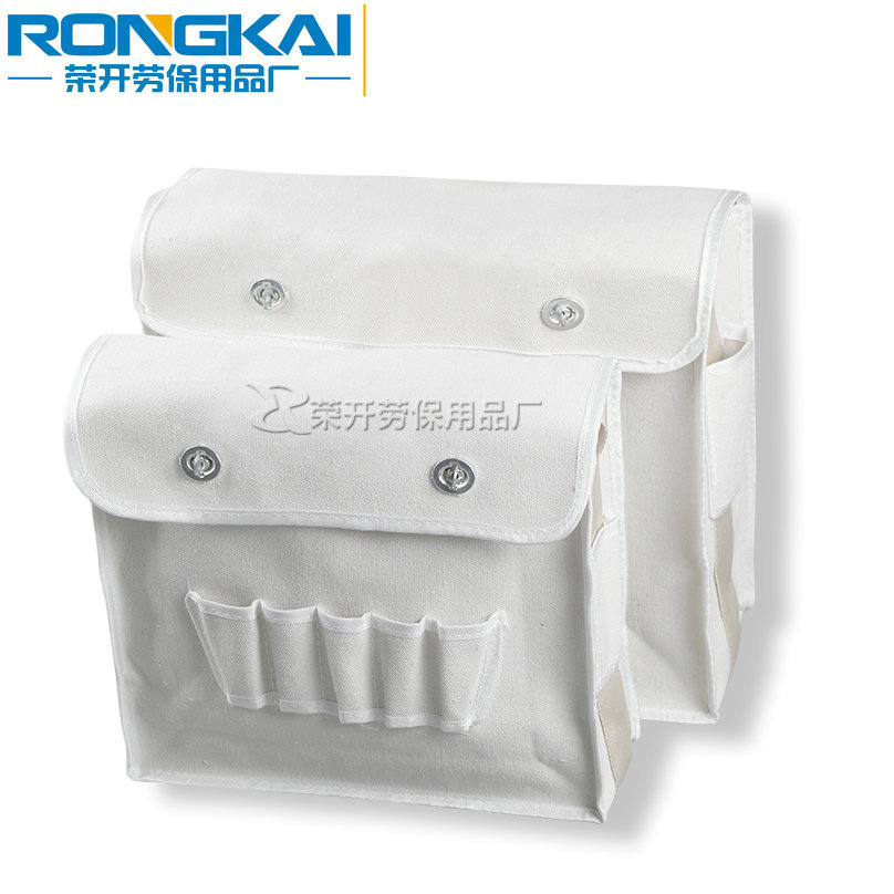 帆布工具包 白色电工单肩多功能 大号五金工人维修麻牛津厂家直销