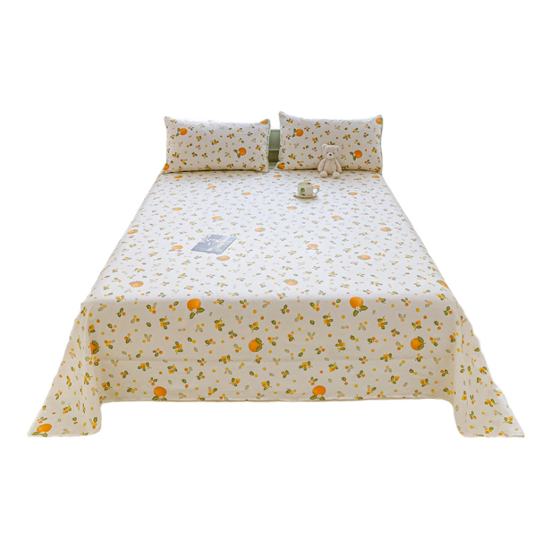 100% sábanas de algodón sábanas de algodón sábanas de primavera y otoño dormitorio de estudiantes sábanas de colchón Kang