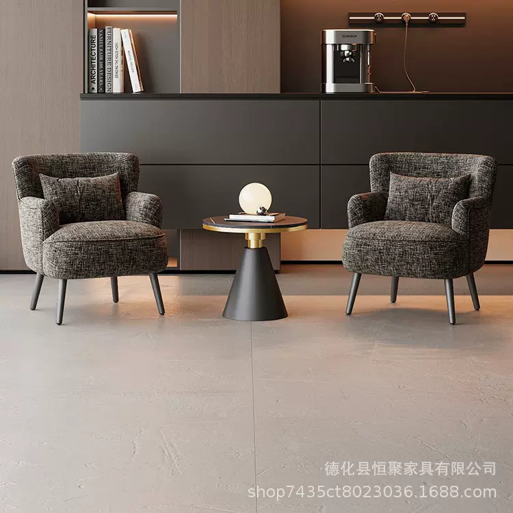 网红时尚沙发椅沙发靠背美式简约休闲复古客厅懒人椅单人沙发轻奢