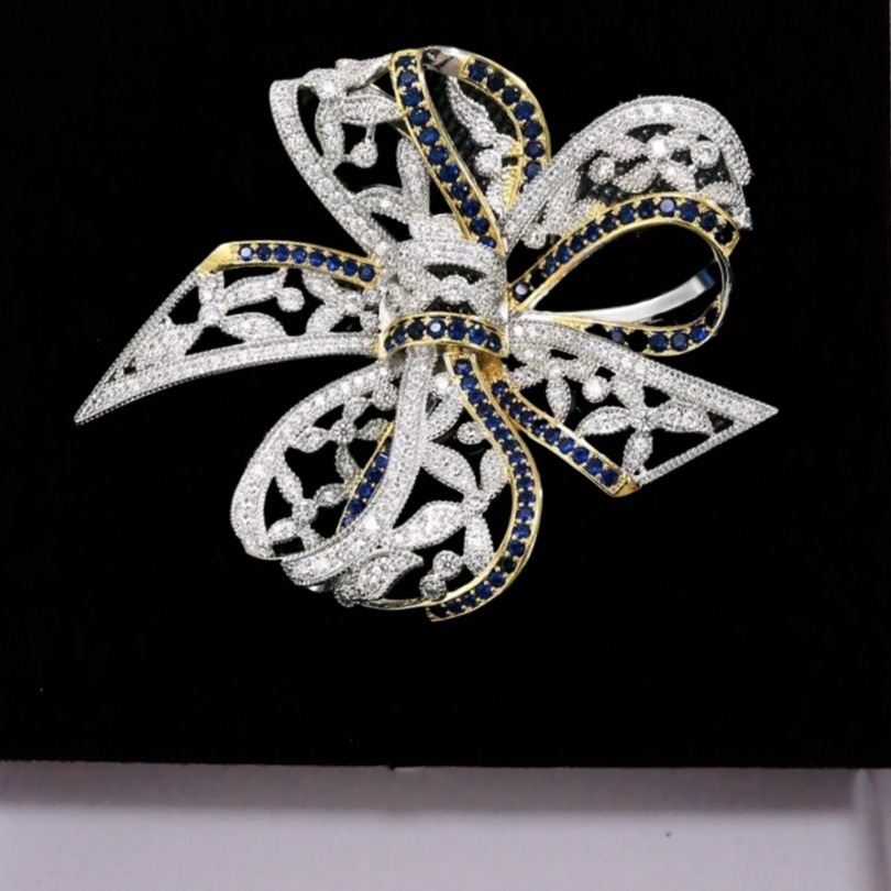 Exquisite Luxus Brosche Mit Zirkonia Für Damen Retro Stil_voghion.com
