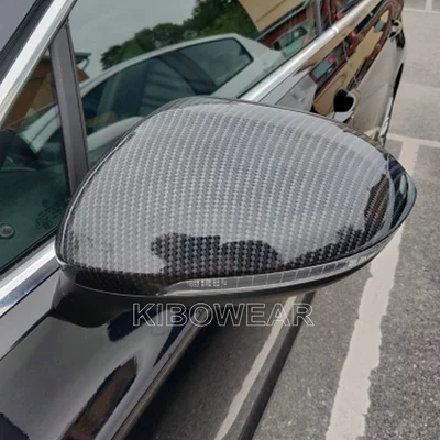 Suitable for Volkswagen Passat B8 Magotan Arteon Passat Rearview Mirror Housing Cover Carbon Fiber Pattern Watermark Replacement (Car mirror)