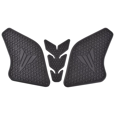 Suitable for Yamaha MT-07 21-23 motorcycle fishbone side anti-slip fuel tank rubber protective sticker (Motorcycle helmet anti-fog film) - black
