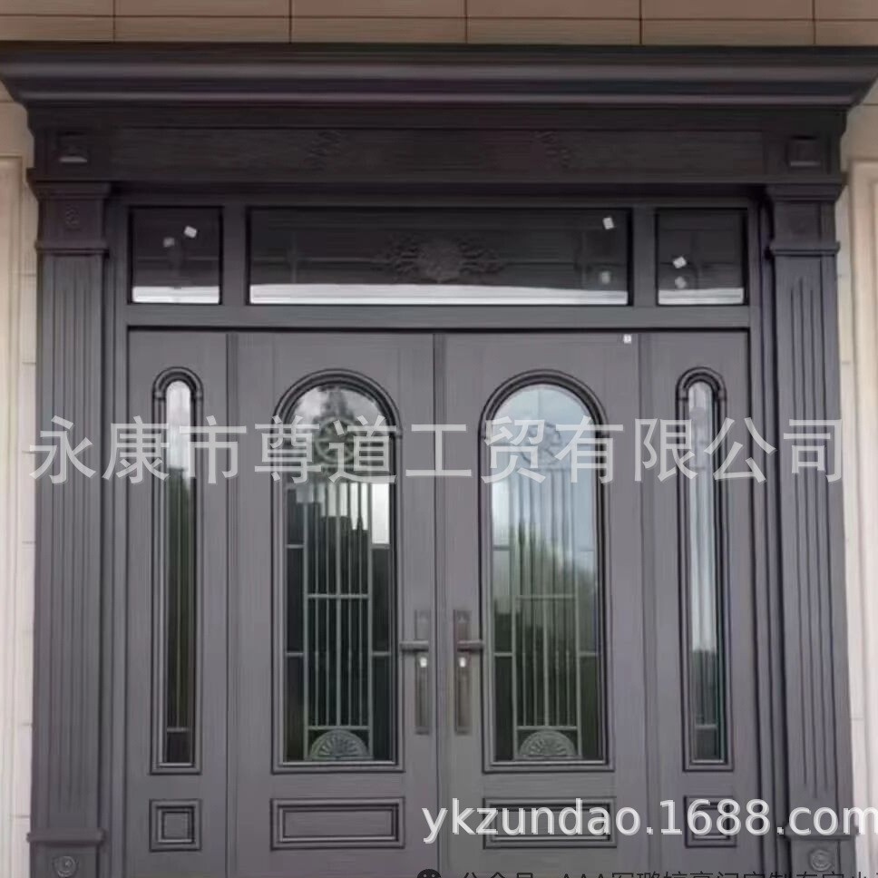 定制武汉锌合金玻璃大门长沙别墅大门郑州农村自建房大门