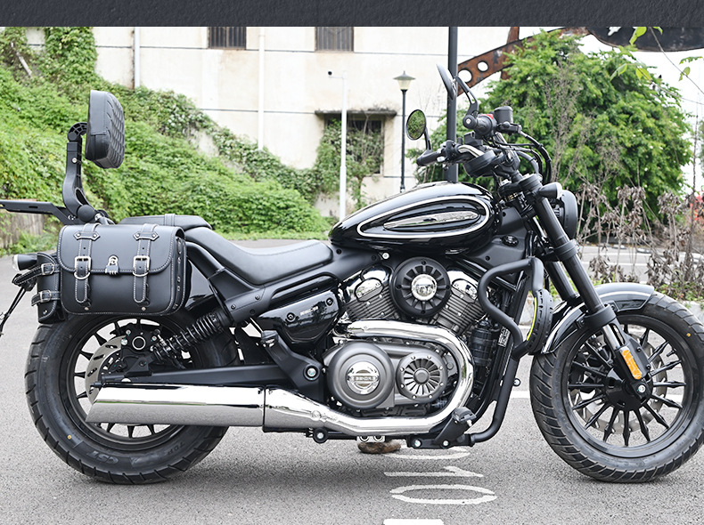 Suitable for Haojue Tr300 Plus Urban Travel Version Motorcycle Bumper, Folding Backrest, Side Bag, Rack, and Guard Bar