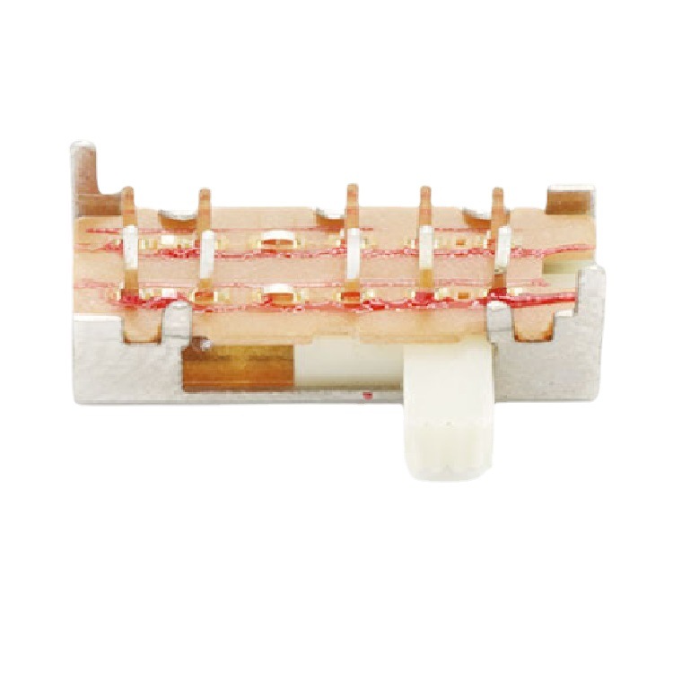 双极4档拨动开关耐温  卧式4位拨码开关  4段滑动开关10脚批发