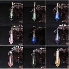 Pendulum divination pendulum enery stone crystal necklace