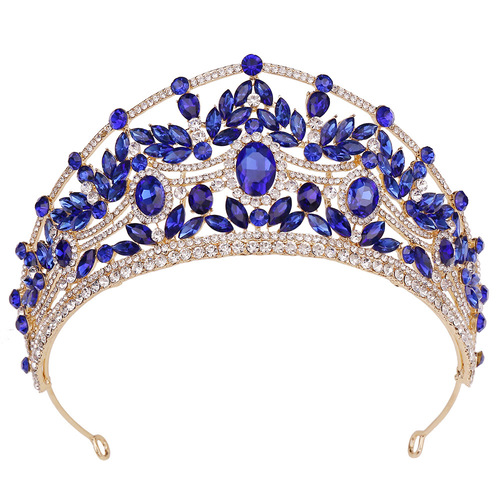 H1406 New Luxury Bridal Crown, European and American Royal Water Diamond Wedding Hair Accessory, Factory Direct Supply