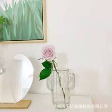 现货供应创意个性彩色透明仙人掌透明花瓶玻璃水培瓶家居装饰摆件