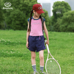 半度の暇な女の子の春の服装のカジュアルなズボンの洋風の中で大きい子供の2025新型の子供の春の金のゆったりしている運動のズボンの潮