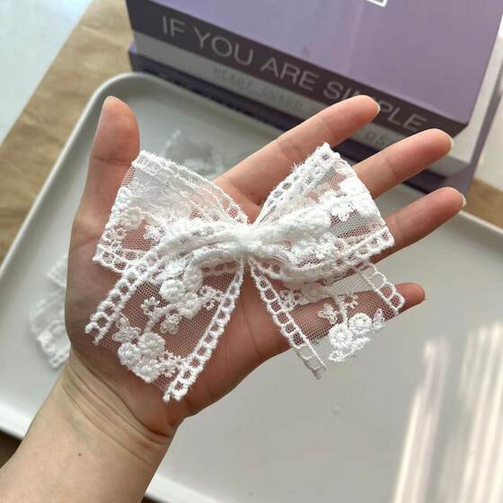 Fairy Style Lace Strap Bow Accessories Hairpin Garment Accessories Socks Accessories Sweet Shoe Flower Accessories Material