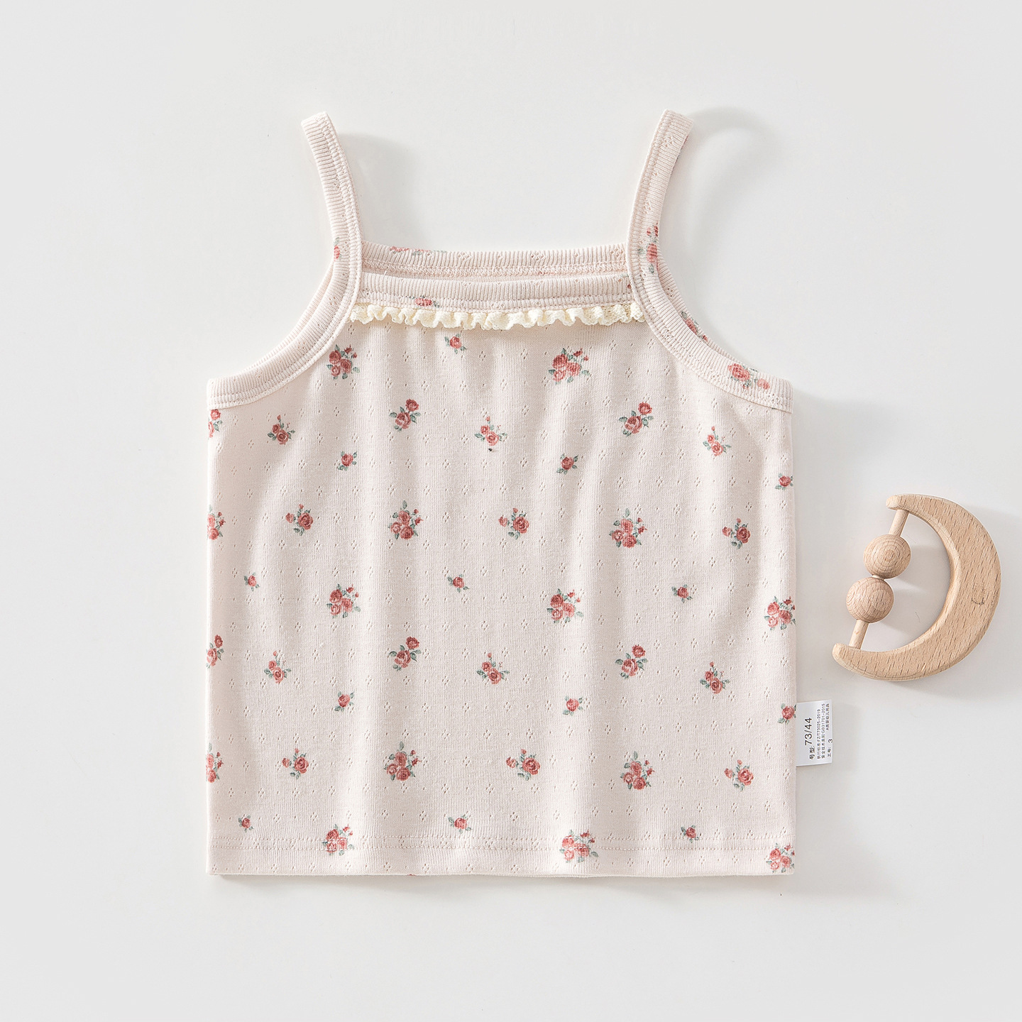 2026 verano primavera y verano niñas exquisita chaleco de cabina de algodón para bebés flores delgadas chaqueta delgada dulce ropa para el hogar