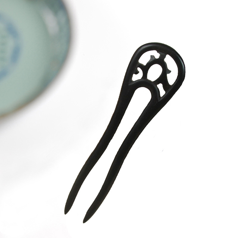 Big u hairpin black sandalwood