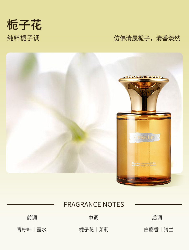 Gardenia Car Fragrance, High-End Perfume, Long-Lasting Fragrance in the Car, High-End Fragrance Freshener for Men and Women