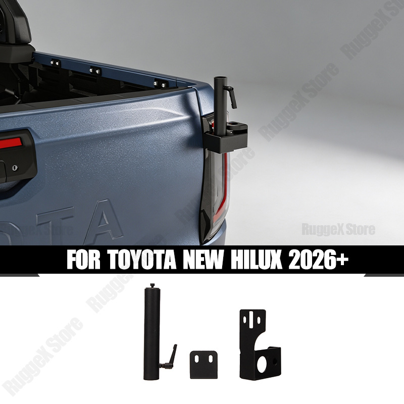 Suitable for 26 Hilux pickup truck, tailgate flagpole mount, antenna bracket, Hilux Roll car accessories