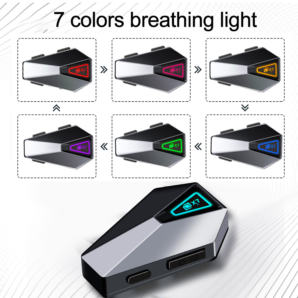 X7-Cyber ​​Motorcycle Helmet Headset Waterproof Wireless Bluetooth Music Headset Cycling Motorcycle Hands-Free Call