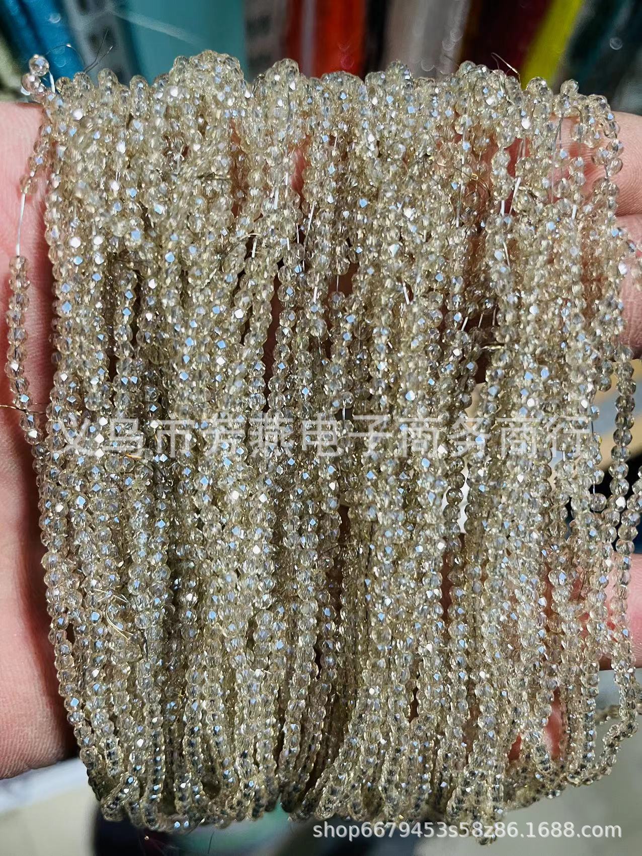 Cuentas planas de 1MM para ruedas de cuentas, cuentas de porcelana AB de alta temperatura, coloridas, transparentes, iridiscentes, facetadas, para pendientes, pulseras, espaciadores y micro cuentas.