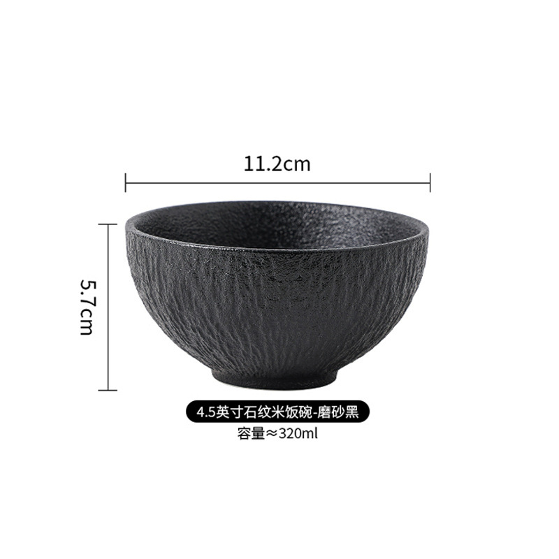 Juego de platos creativos de alta gama en blanco y negro japonés, platos transfronterizos, tazones de cerámica, platos occidentales, platos de fiador, vajillas de cerámica image 13