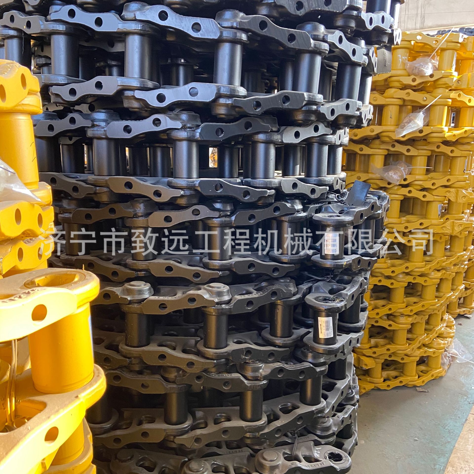 SD16链条，山推推土机配件，山推原厂链轨 履带板 支重轮 托链轮