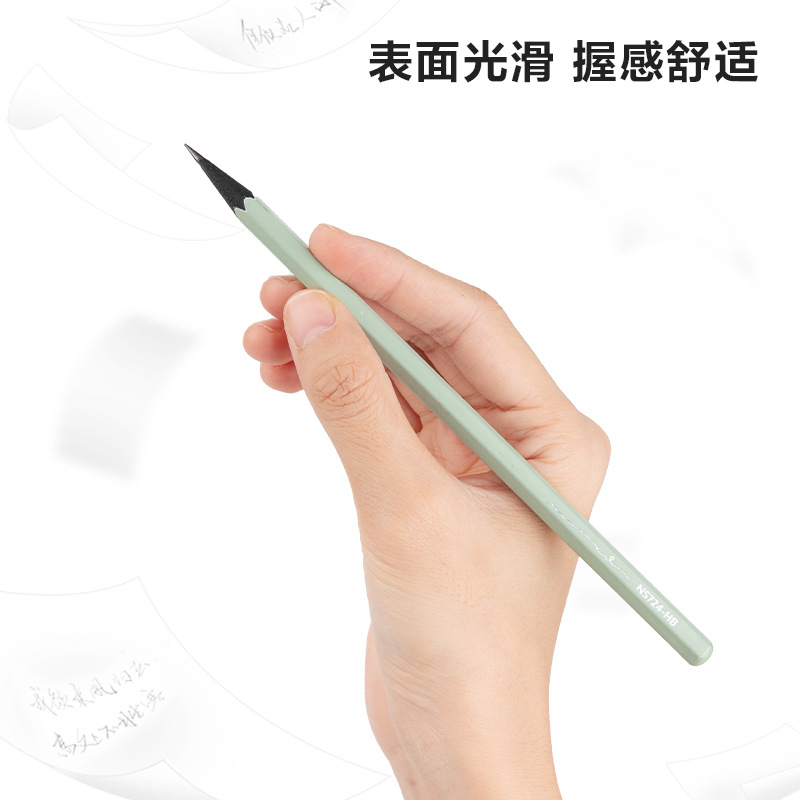 Lápices de escritura de madera negra HB / 2B hexagonal para principiantes para niños