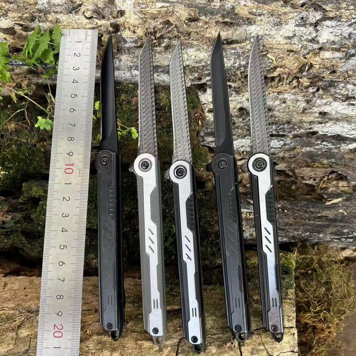 厂家直全钢折叠刀具户外刀求生工具多功能小刀水果刀轴承小折刀