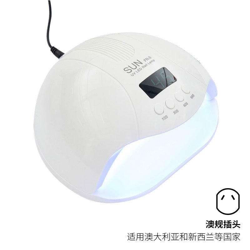 Lámpara de manicuras 280W de alta potencia de manicuras de dos fuentes de luz de lámpara de manicuras de perlas de luz de secado rápido de pantalla digital de luz de fototerapia