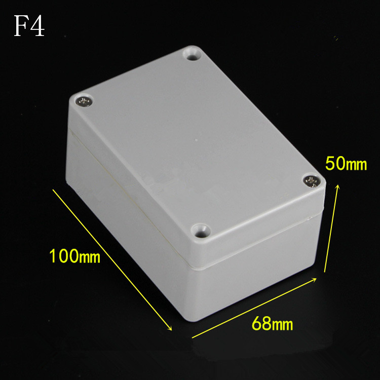 F4塑料密封防水盒100×68×50mm 电子仪表接线盒 电子监控防水盒