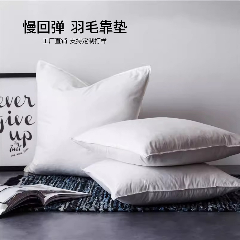 沙发抱枕芯酒店 腰靠枕头内胆a类靠背枕心羽毛腰垫床靠靠垫大抱枕|undefined