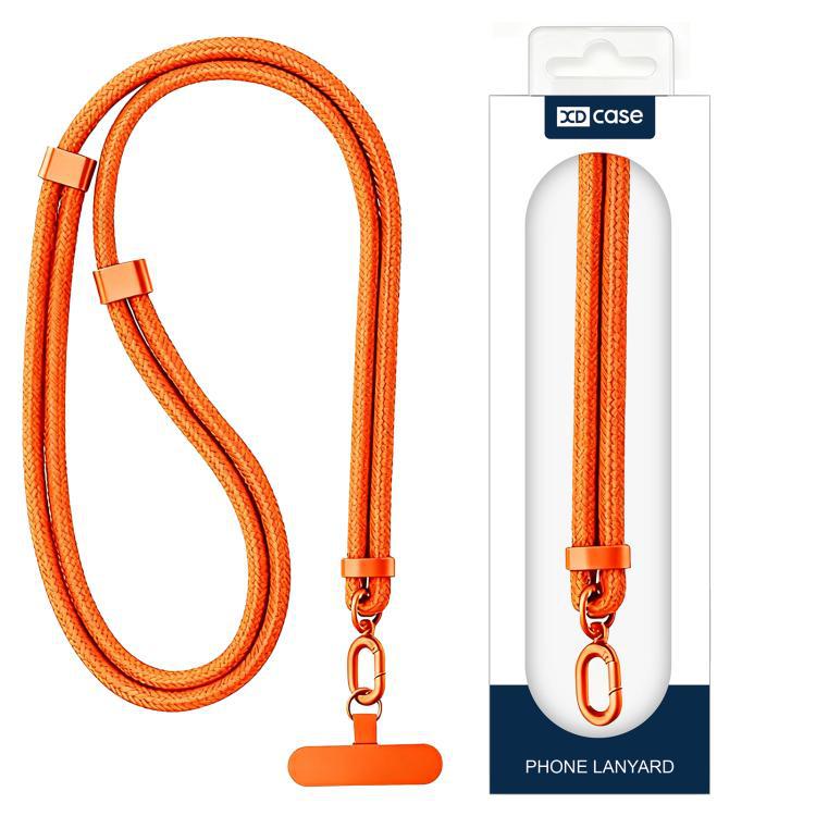 XDcase 7mm poliestireno + clip de acero inoxidable doble hebilla ajustable cables de teléfono móvil