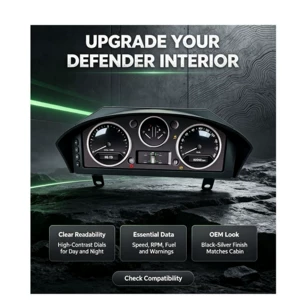 Land Rover Defender tam LCD alət paneli 12.3inch köhnədən-yeni alət yığımı üçün uyğun