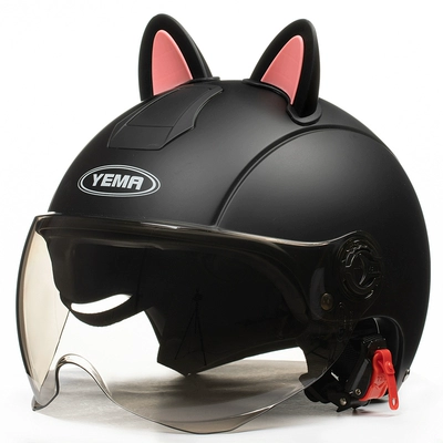 Motosiklet dəbilqələri | Certified Winter Warm Men's and - one-size-fits-all-matte-black-and-pink-w-comes-with-warm-ear-protection-removable