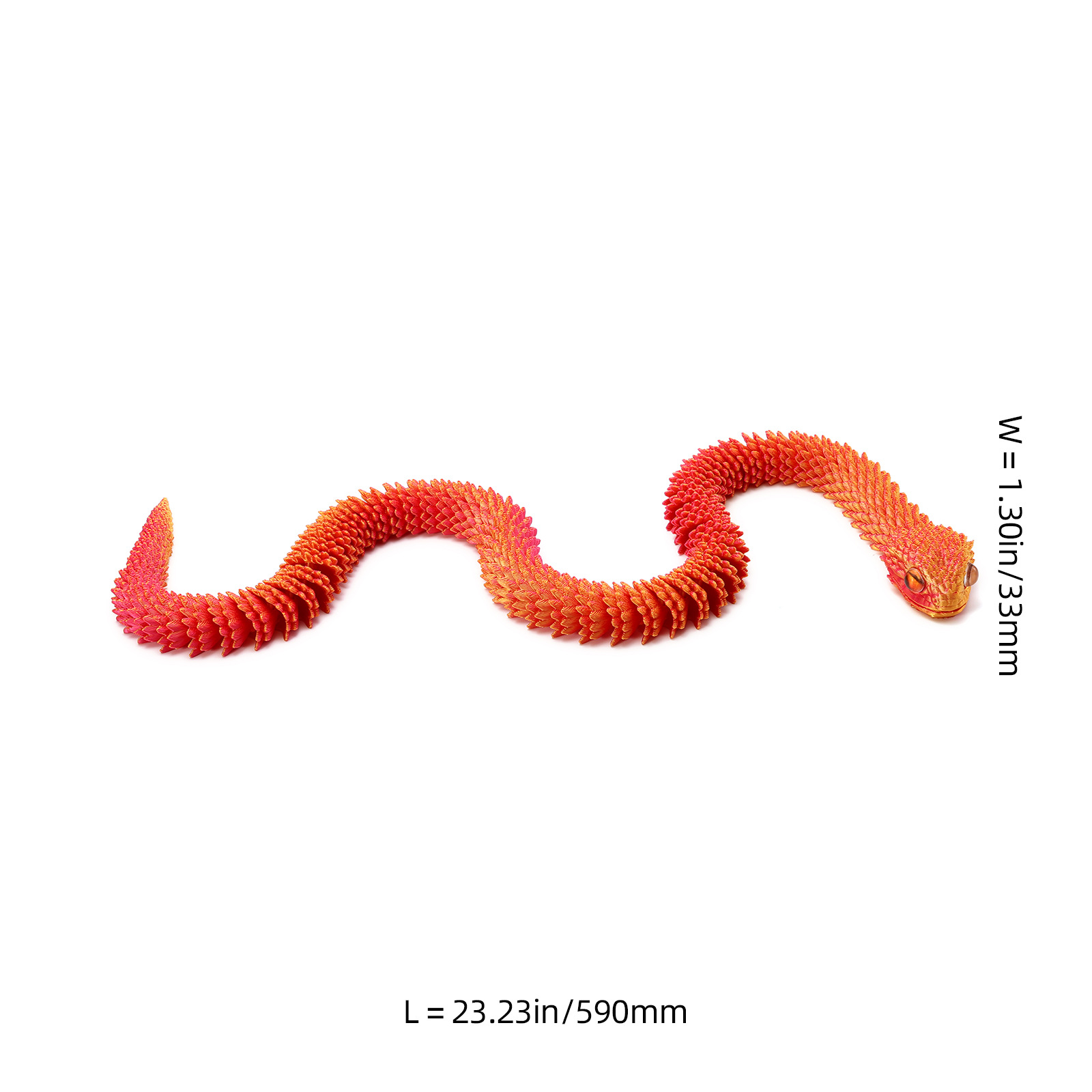 Juguetes de impresión 3D viper articulaciones móviles artesanías decoraciones creativas hechas a mano regalos de cumpleaños para niños