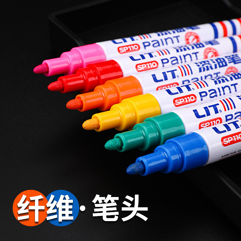 Pluma de pintura creativa multi-funcional marcador pluma pintura pluma álbum DIY graffiti Pluma de Oro corona no borrable pluma de neumáticos