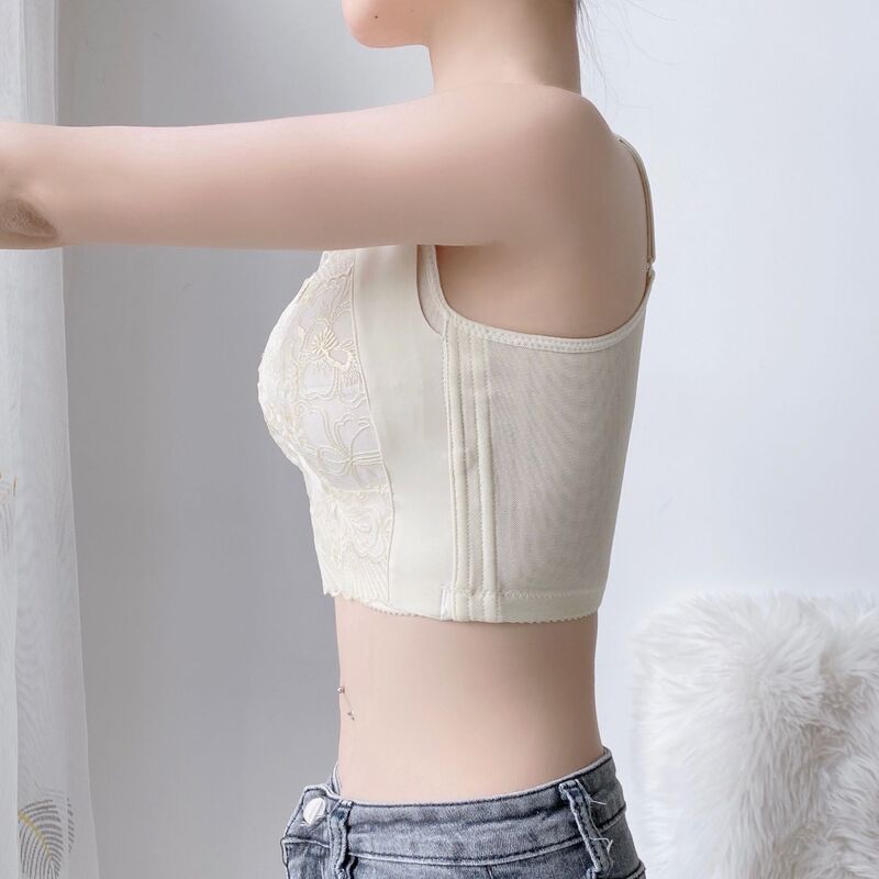 Underwear Women's Summer Thin Large Chest Small Traceless Beautiful Back Gathering Accessory Breast Anti-sagging Adjustable Corrective Bra