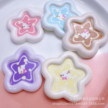 diy树脂配件饰品五角星星小猫盘子奶油胶发夹手机壳鞋扣吊坠摆件