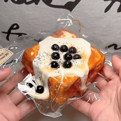黒糖の真珠の厚いトーストの手作りのシリカゲルのつまみの楽しみのスローバックの食品級の解凍の神器のクリームの泥感