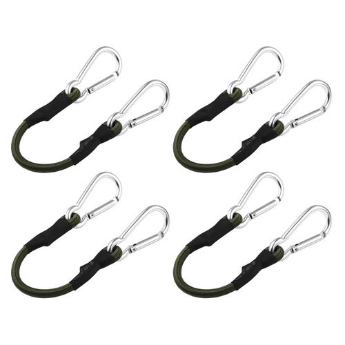 Outdoor carabiner 8mm elastic rope elastic band tent strapping camping clothesline luggage bundling straps