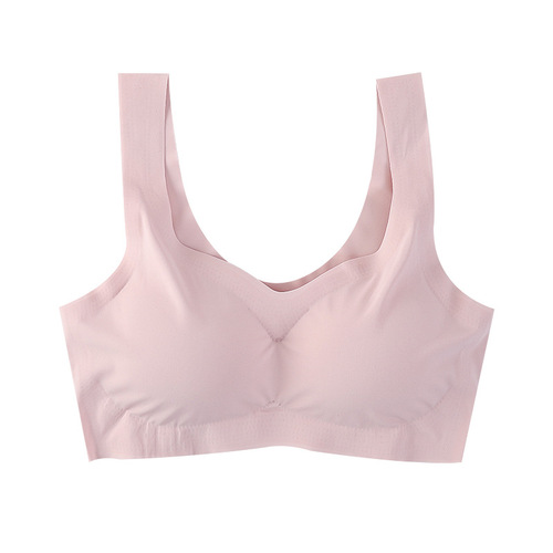 Shangpin Anxin Fourth Generation Seamless Wire-Free Sleeping Shockproof Yoga Large Size Sports Vest Bra Underwear for Women