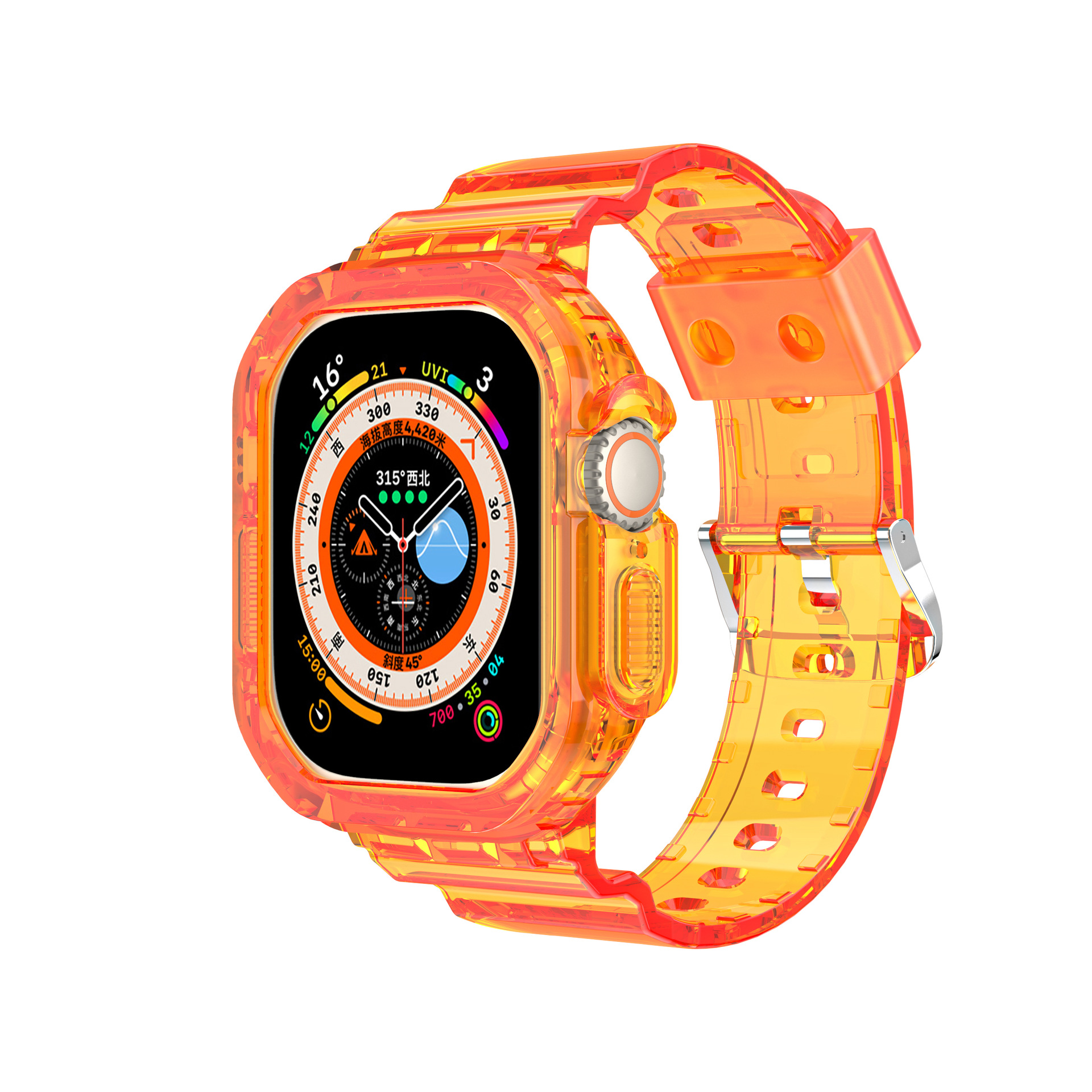 Adecuado para Apple 7 8 generaciones Iwatch correa de reloj Apple reloj todo en uno correa de reloj TPU Apple S10